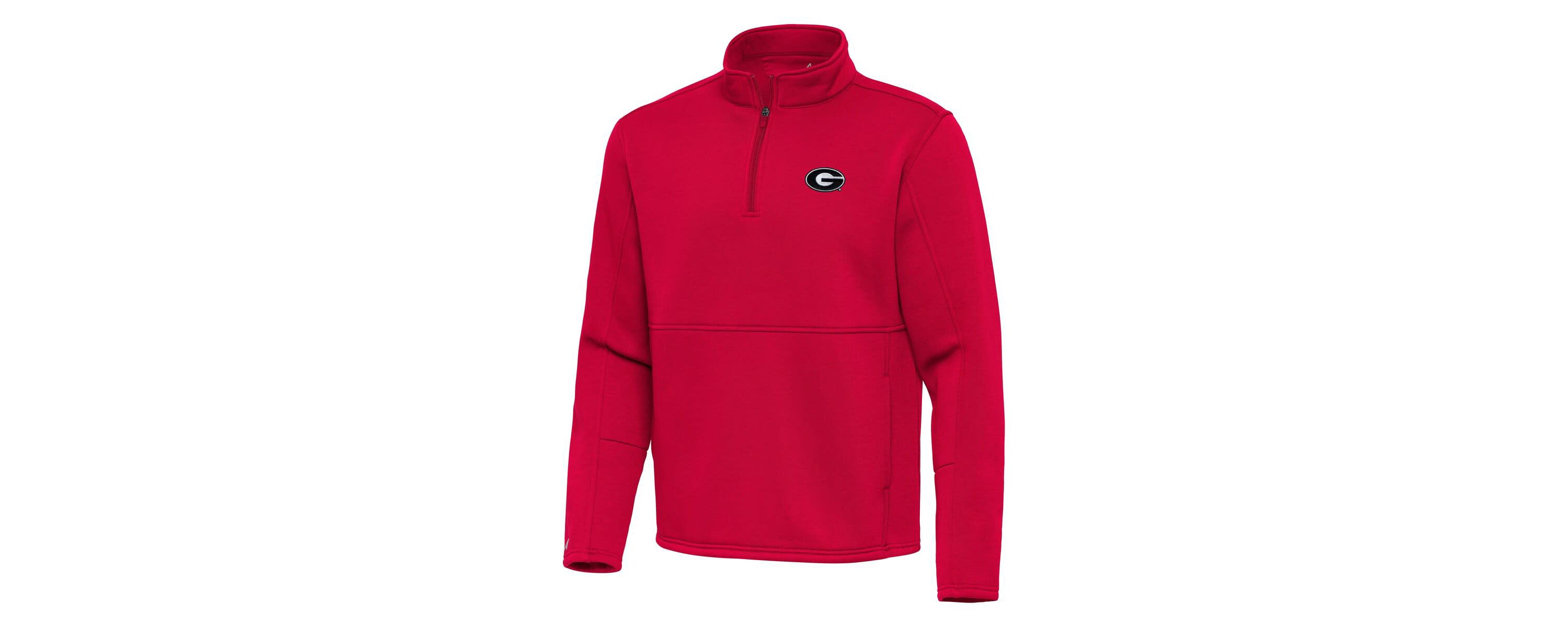 NCAA Georgia Bulldogs Twist Quarter-Zip Pullover Jacket