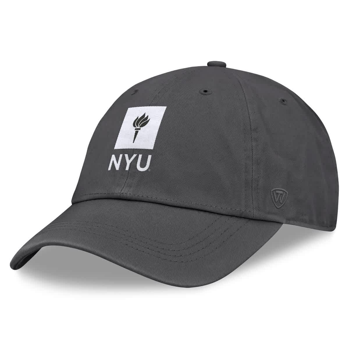 NCAA Heather NYU Violets Team Logo Washed Adjustable Hat