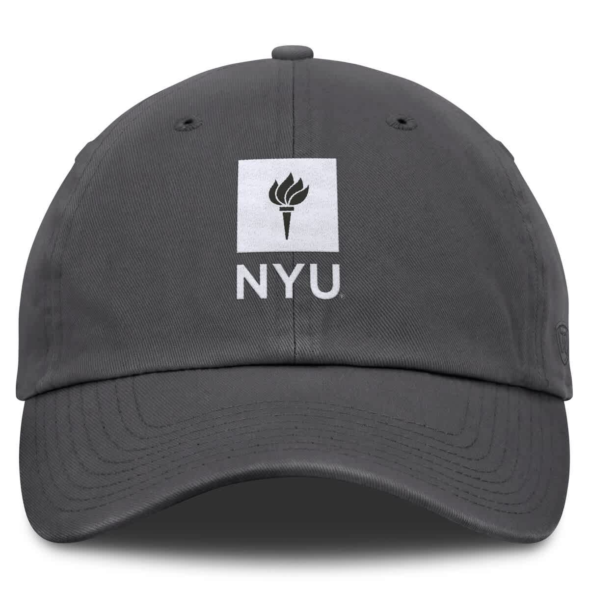 NCAA Heather NYU Violets Team Logo Washed Adjustable Hat