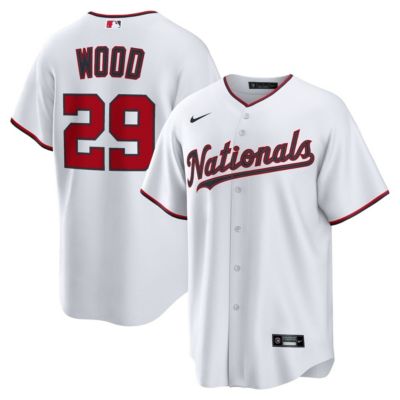 Men's MLB Nike James Wood Washington Nationals Home Replica Jersey
