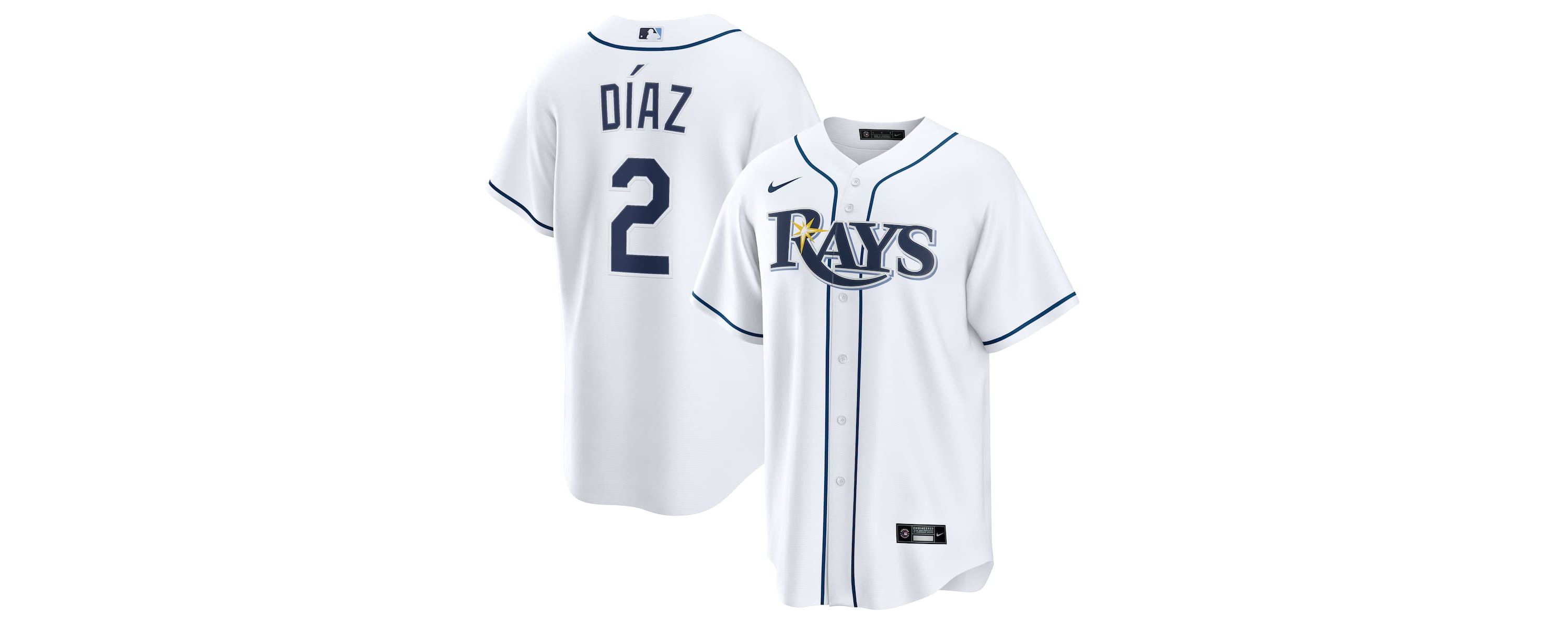 MLB Nike Yandy Díaz Tampa Bay Rays Home Replica Jersey