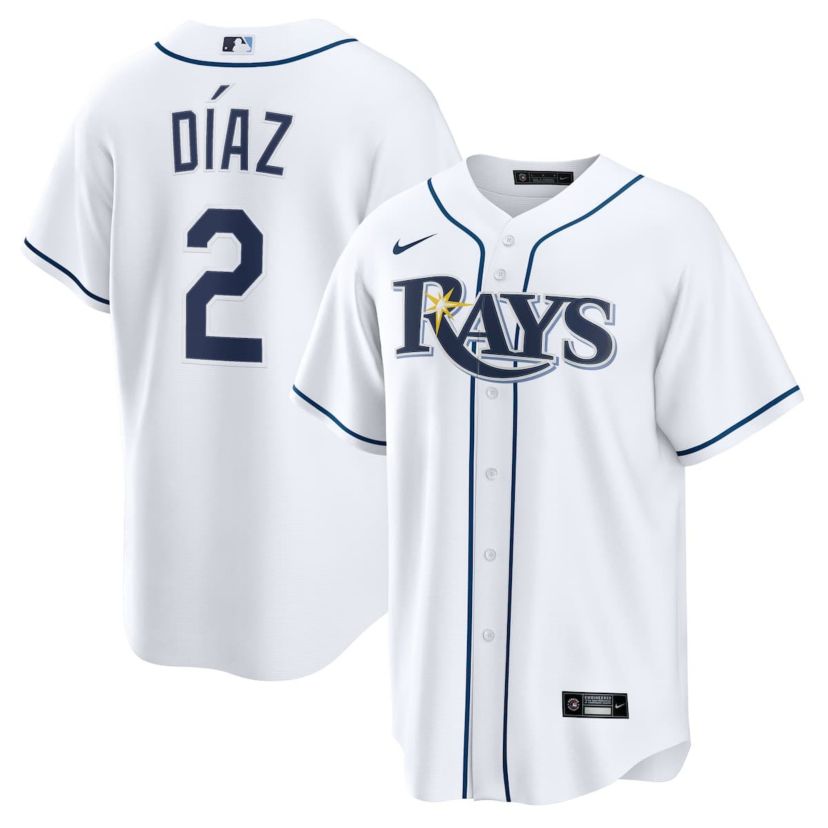 MLB Nike Yandy Díaz Tampa Bay Rays Home Replica Jersey