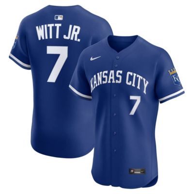 Men's MLB Nike Bobby Witt Jr. Kansas City Royals Alternate 2 Elite Player Jersey