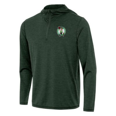 Antigua Men's NBA Hunter Boston Celtics Tidy Quarter-Zip Hoodie, Green, Large