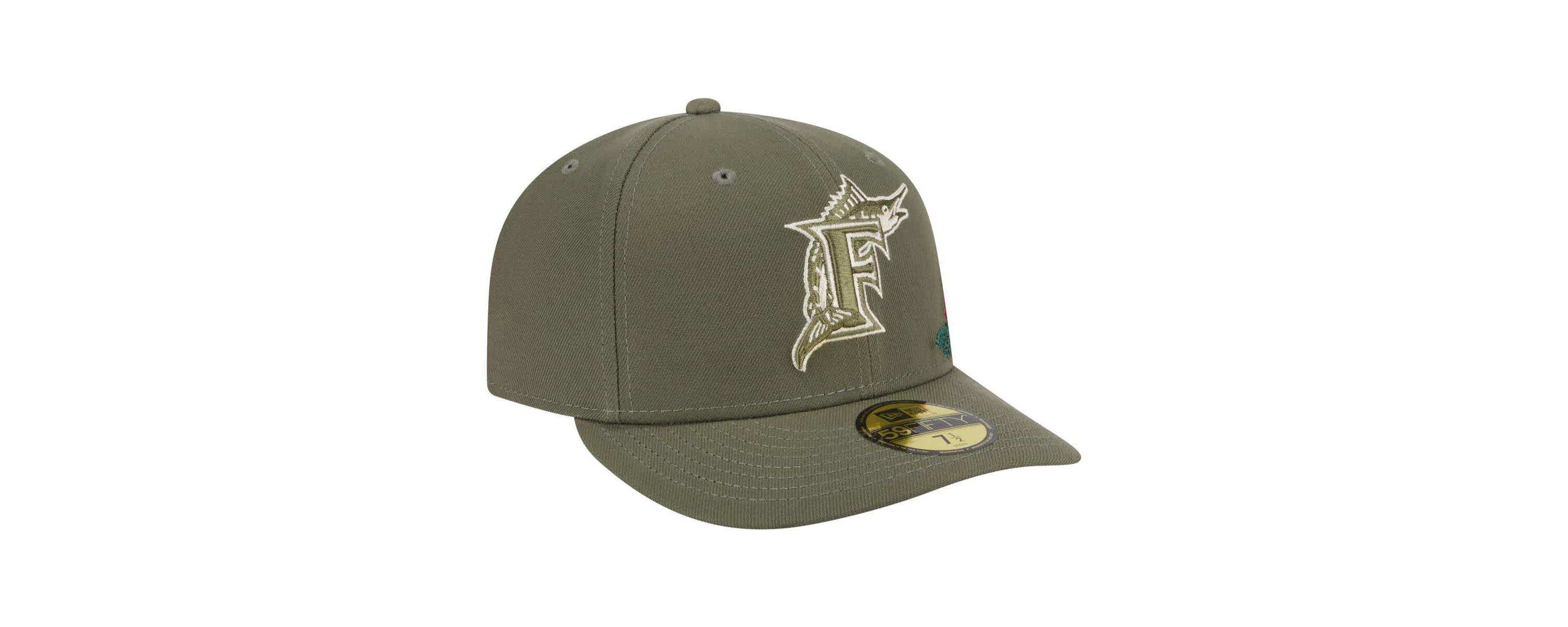 Cooperstown Teams Florida Marlins Cooperstown Collection Tonal Florals 59FIFTY Fitted Hat