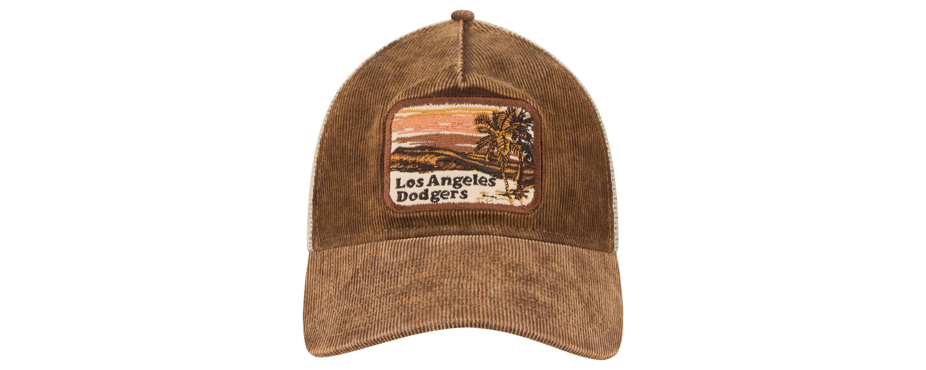 MLB Dark Los Angeles Dodgers Vintage Landscape 9TWENTY A-Frame Adjustable Trucker Hat
