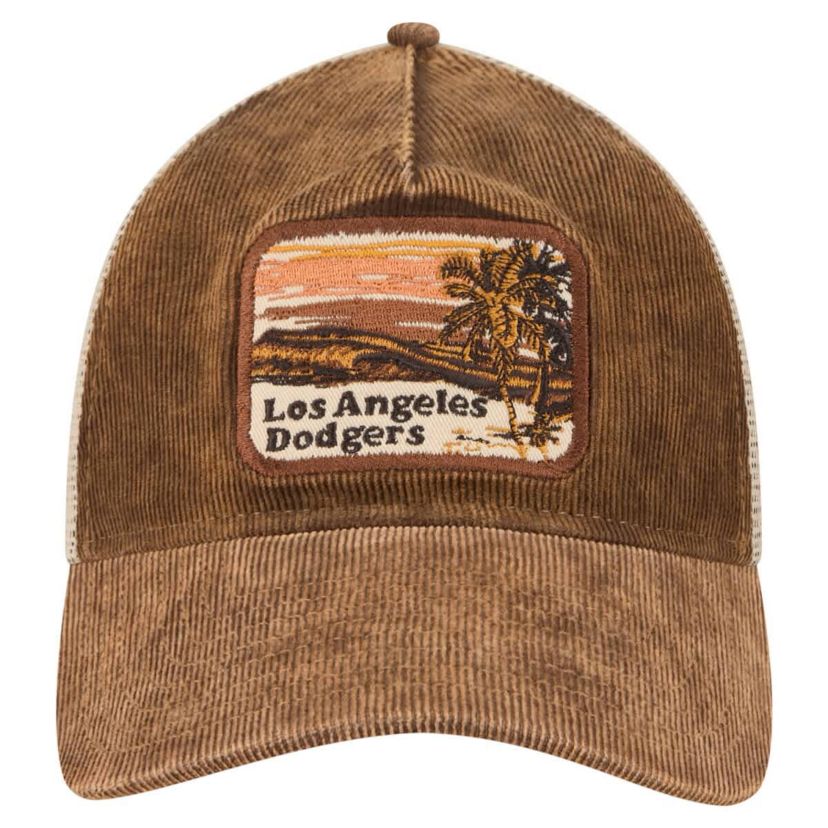 MLB Dark Los Angeles Dodgers Vintage Landscape 9TWENTY A-Frame Adjustable Trucker Hat