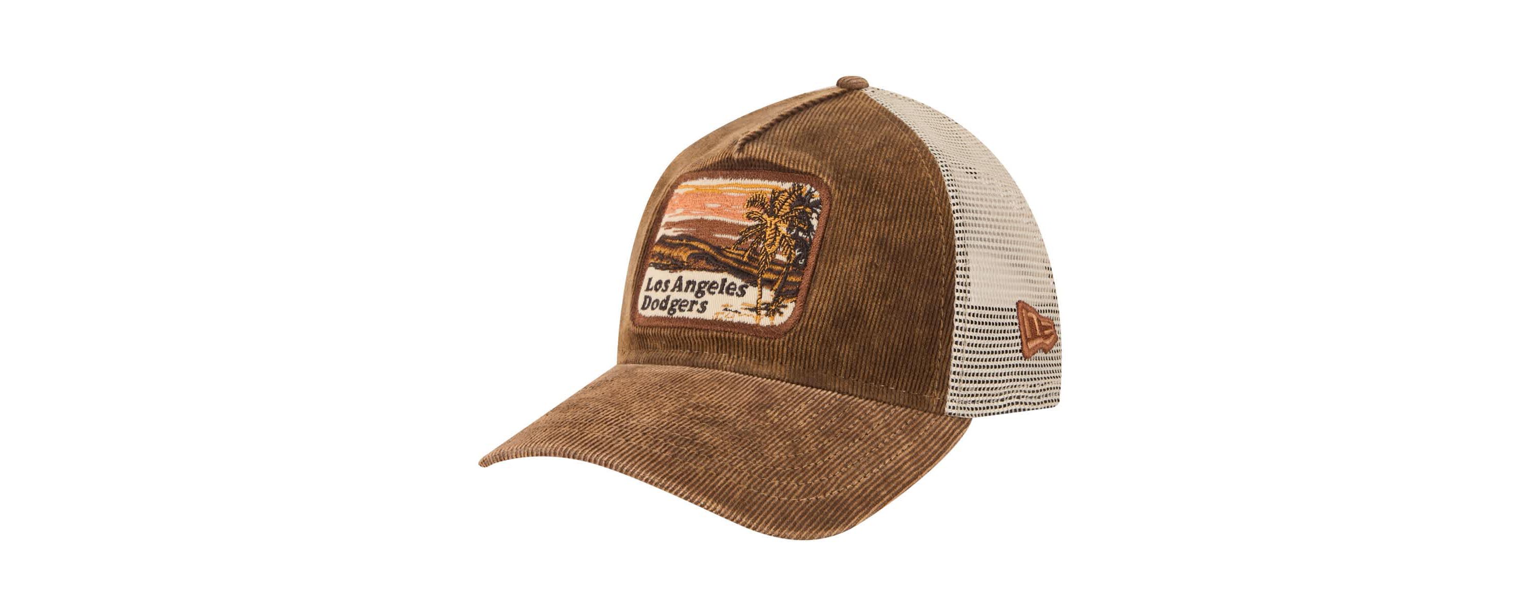 MLB Dark Los Angeles Dodgers Vintage Landscape 9TWENTY A-Frame Adjustable Trucker Hat