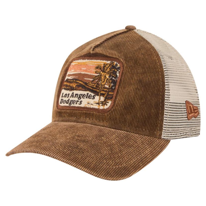 MLB Dark Los Angeles Dodgers Vintage Landscape 9TWENTY A-Frame Adjustable Trucker Hat