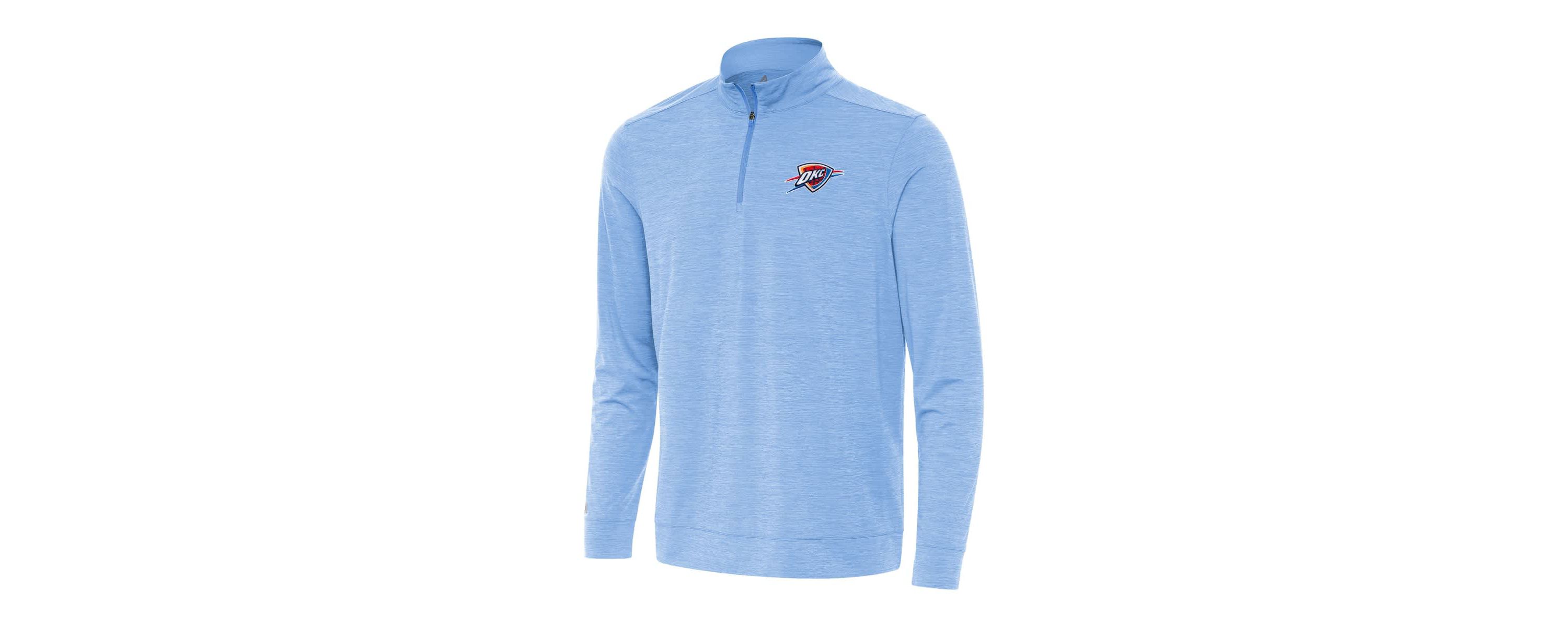 NBA Powder Oklahoma City Thunder Bright Quarter-Zip Top
