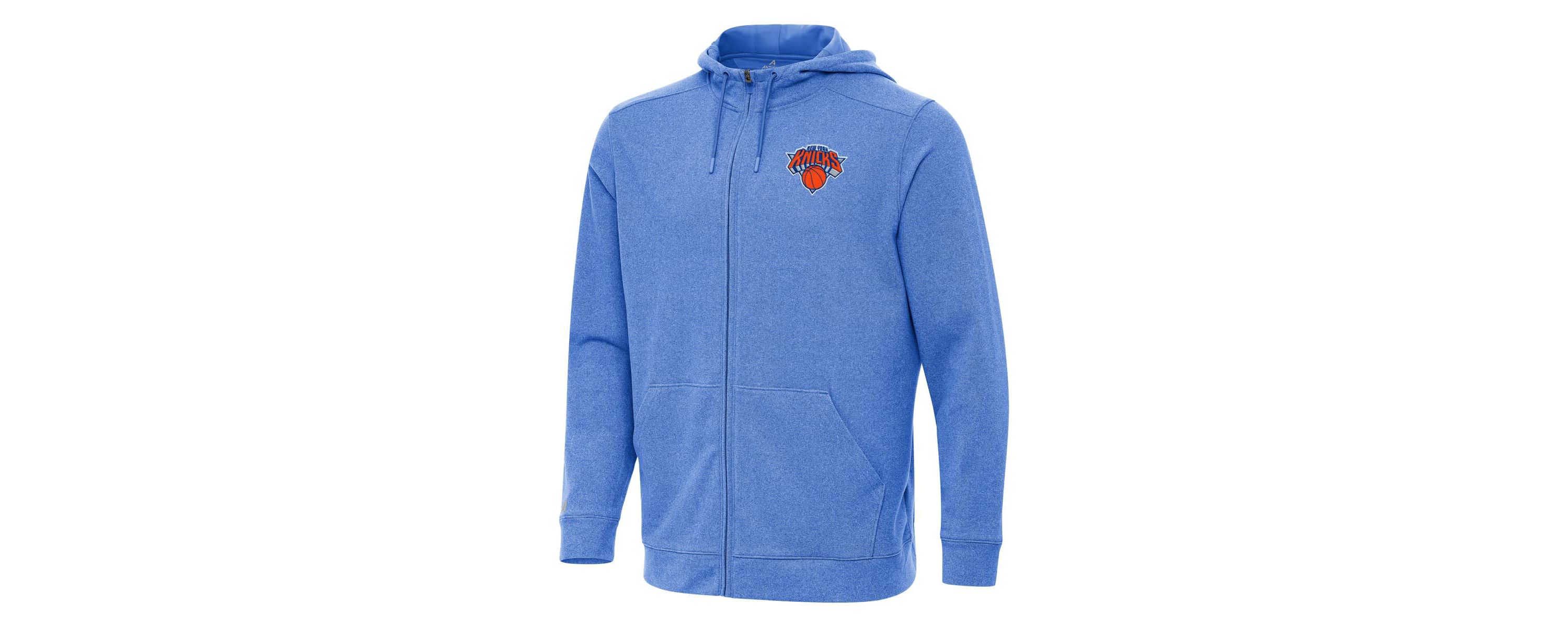 NBA Heather New York Knicks Effortless Full-Zip Hoodie Jacket