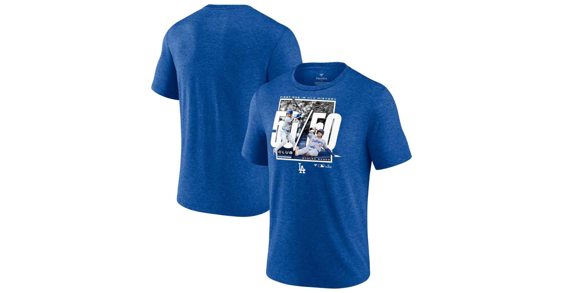 MLB Fanatics Shohei Ohtani Los Angeles Dodgers 50/50 Club T-Shirt