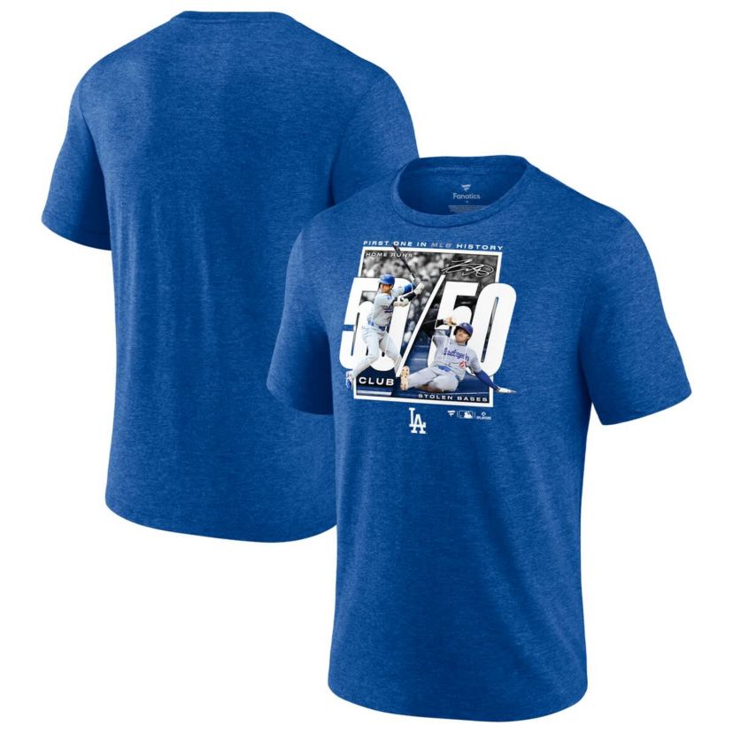MLB Fanatics Shohei Ohtani Los Angeles Dodgers 50/50 Club T-Shirt