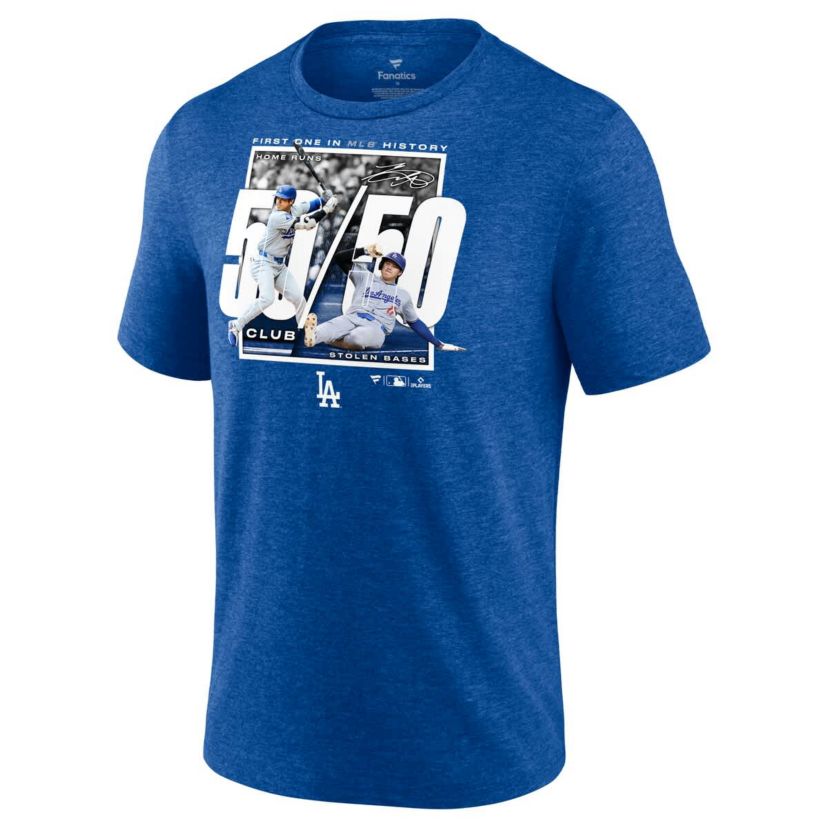 MLB Fanatics Shohei Ohtani Los Angeles Dodgers 50/50 Club T-Shirt