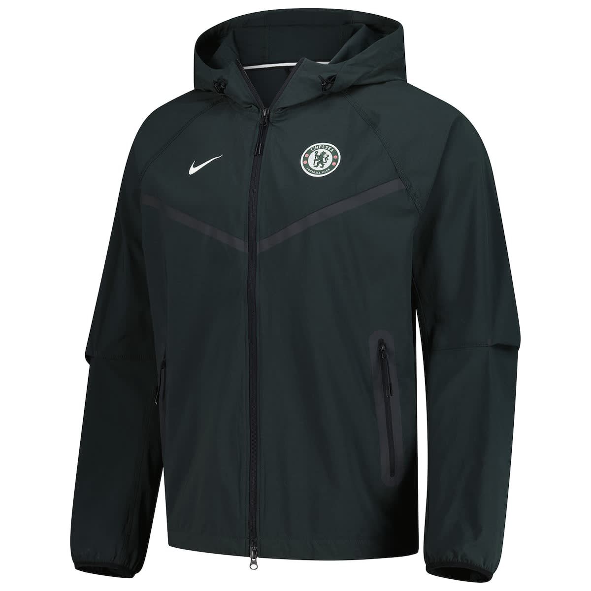 Premier League Nike Dark Chelsea Tech Fleece Raglan Full-Zip Hoodie
