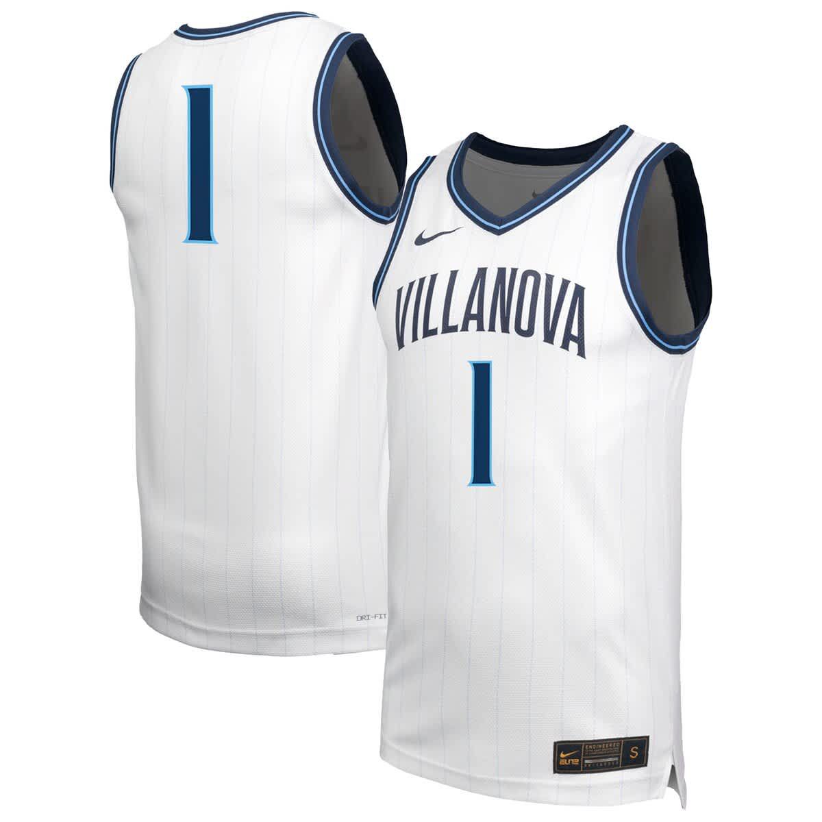 NCAA Nike Villanova Wildcats #1 Retro Replica Basketball Jersey