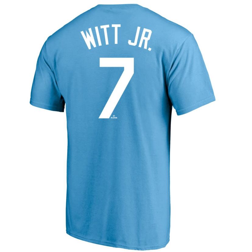 MLB Fanatics Bobby Witt Jr. Kansas City Royals Big & Tall Name & Number T-Shirt