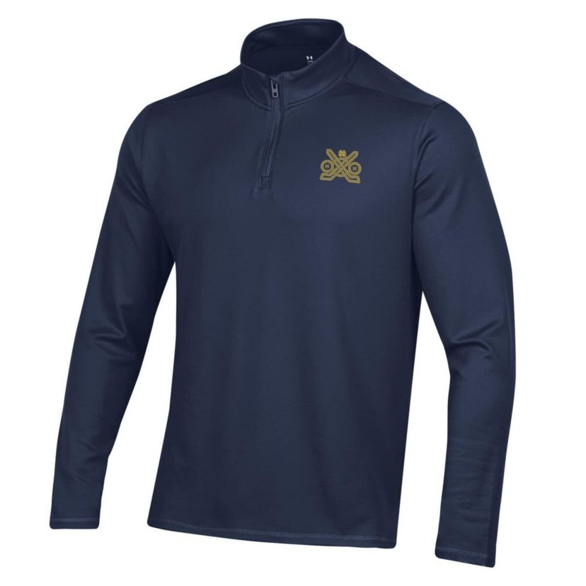 NCAA Under Armour Notre Dame Fighting Irish Ireland Motion Quarter-Zip Pullover Top
