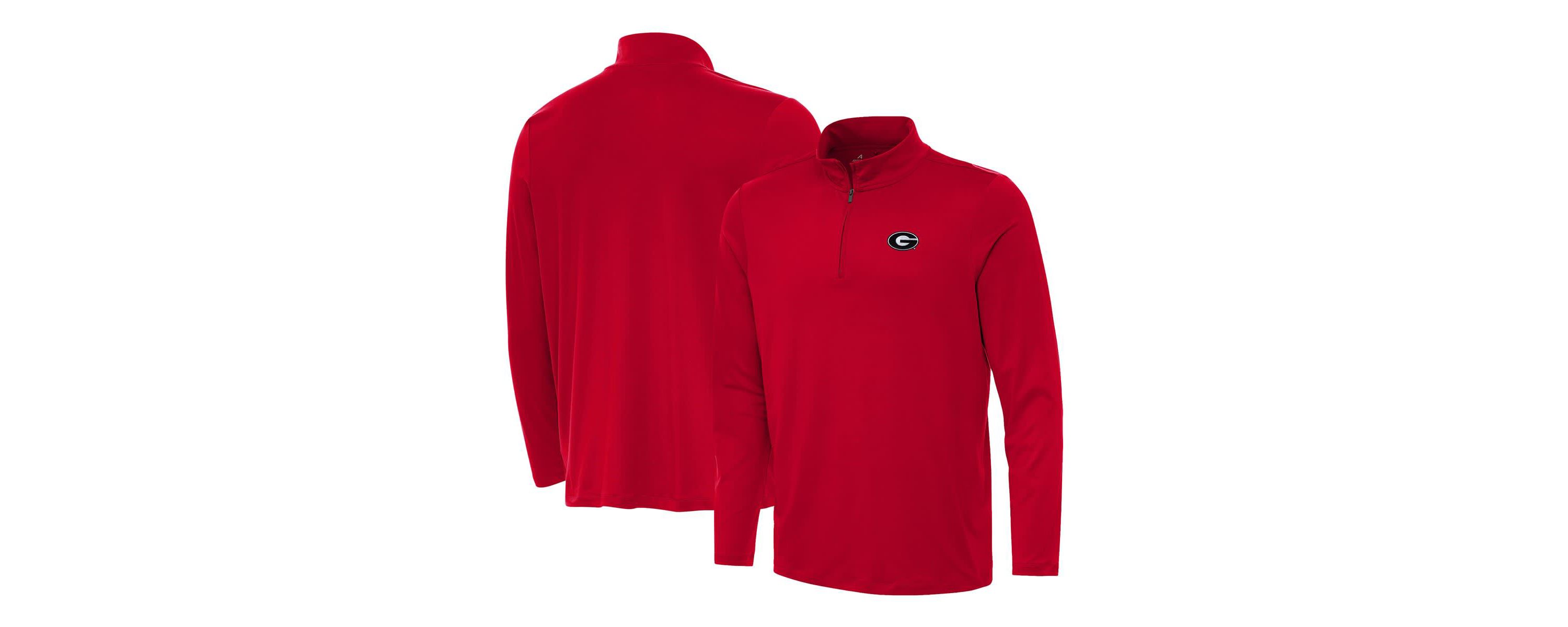 NCAA Georgia Bulldogs Reprocess Quarter-Zip Top