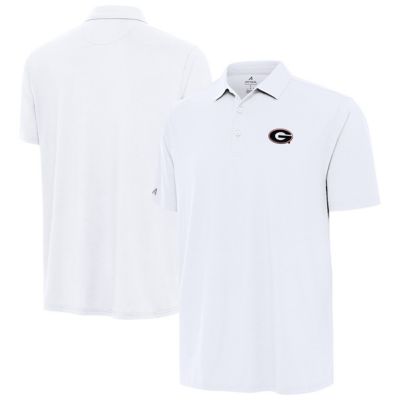 Antigua Men's NCAA Georgia Bulldogs Era Polo, White, Large