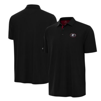 Antigua Men's NCAA Georgia Bulldogs Era Polo, Black, Large