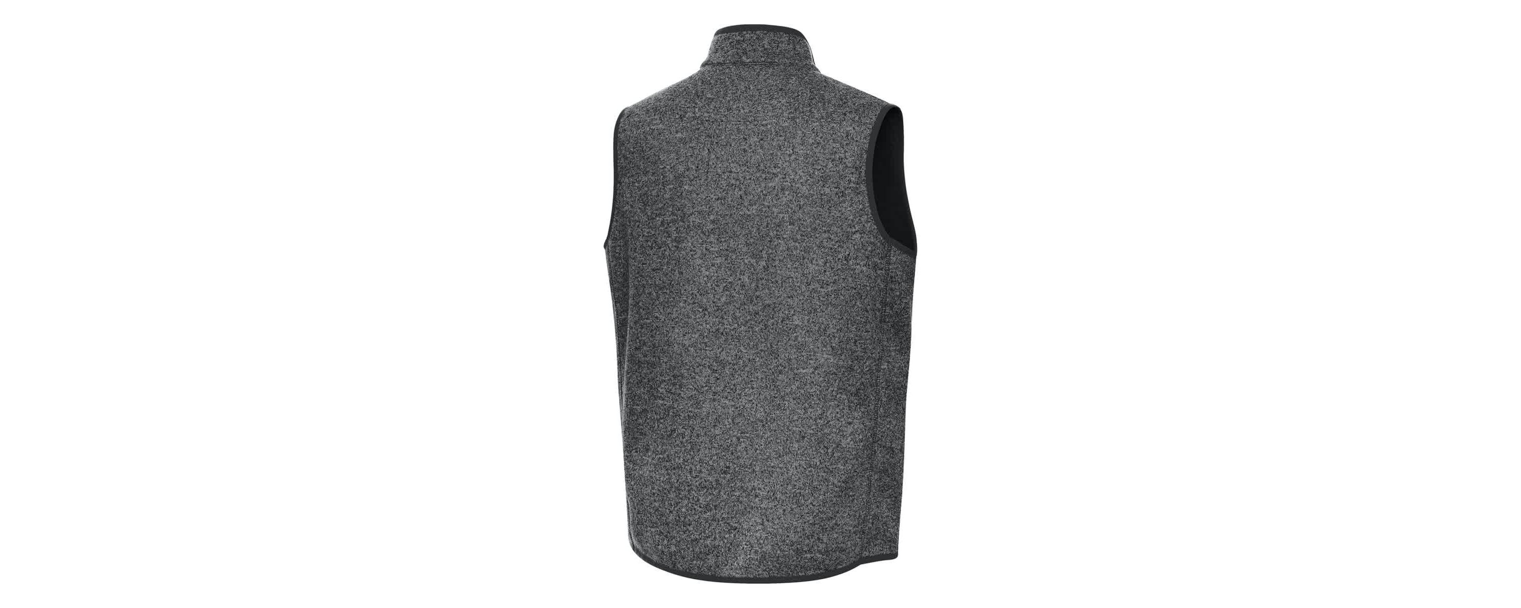 NCAA Heather Georgia Bulldogs Fortune Full-Zip Vest