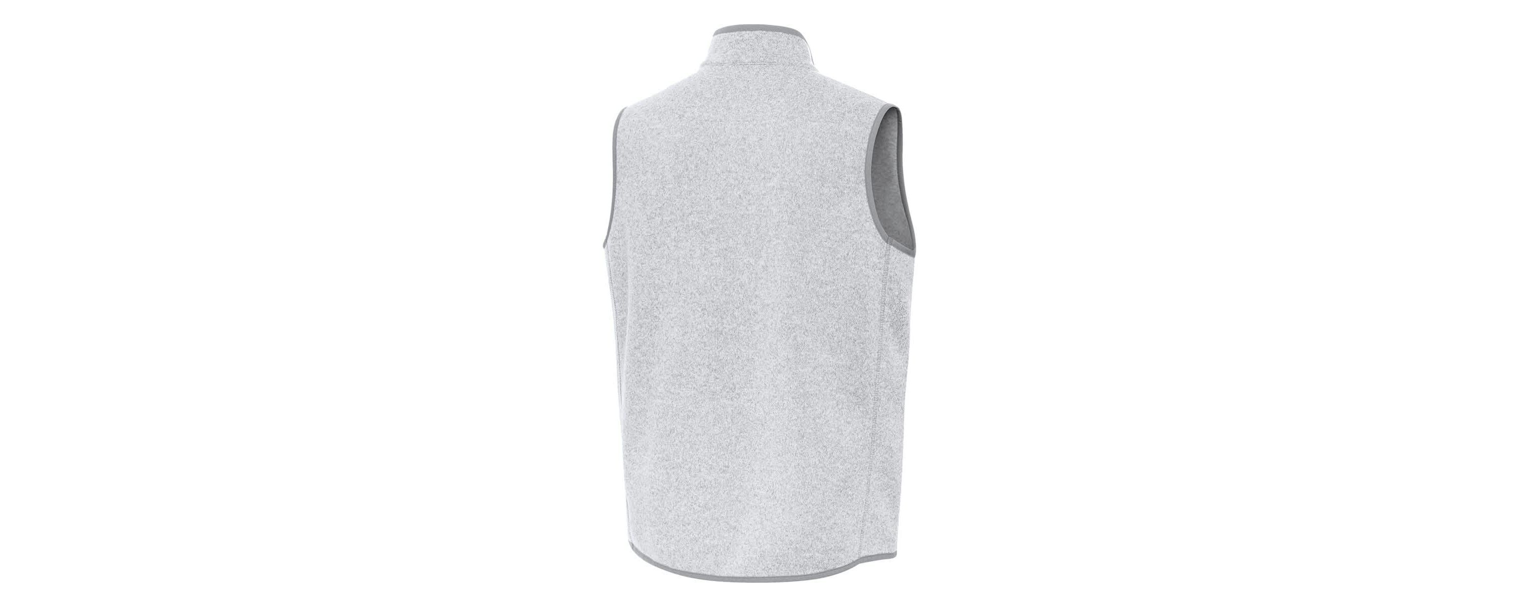 NCAA Heather Indiana Hoosiers Fortune Full-Zip Vest