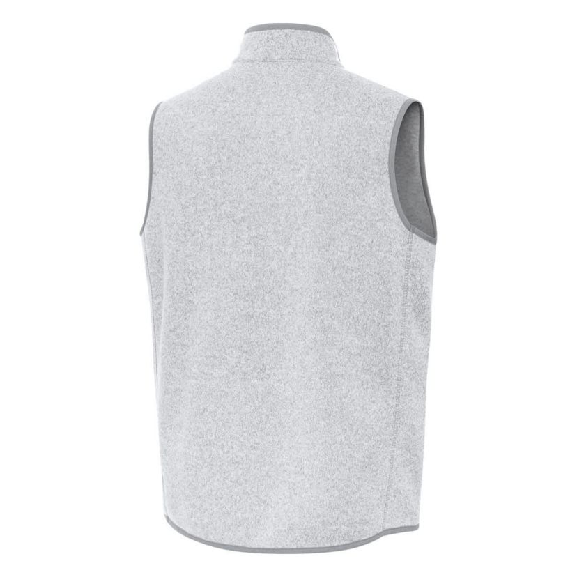NCAA Heather Indiana Hoosiers Fortune Full-Zip Vest