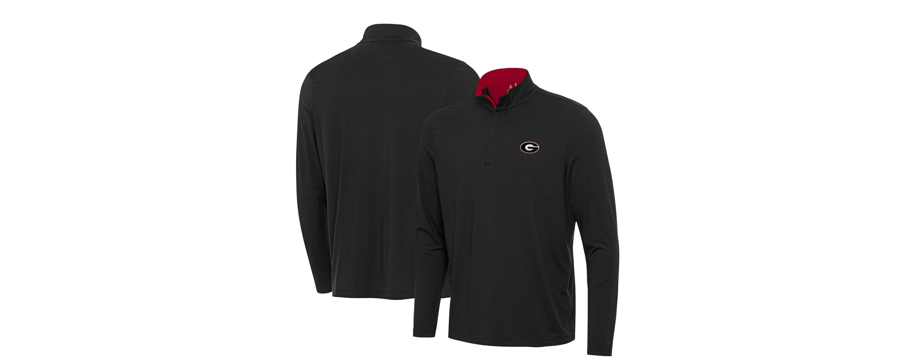 NCAA Georgia Bulldogs Content Quarter-Zip Pullover Top