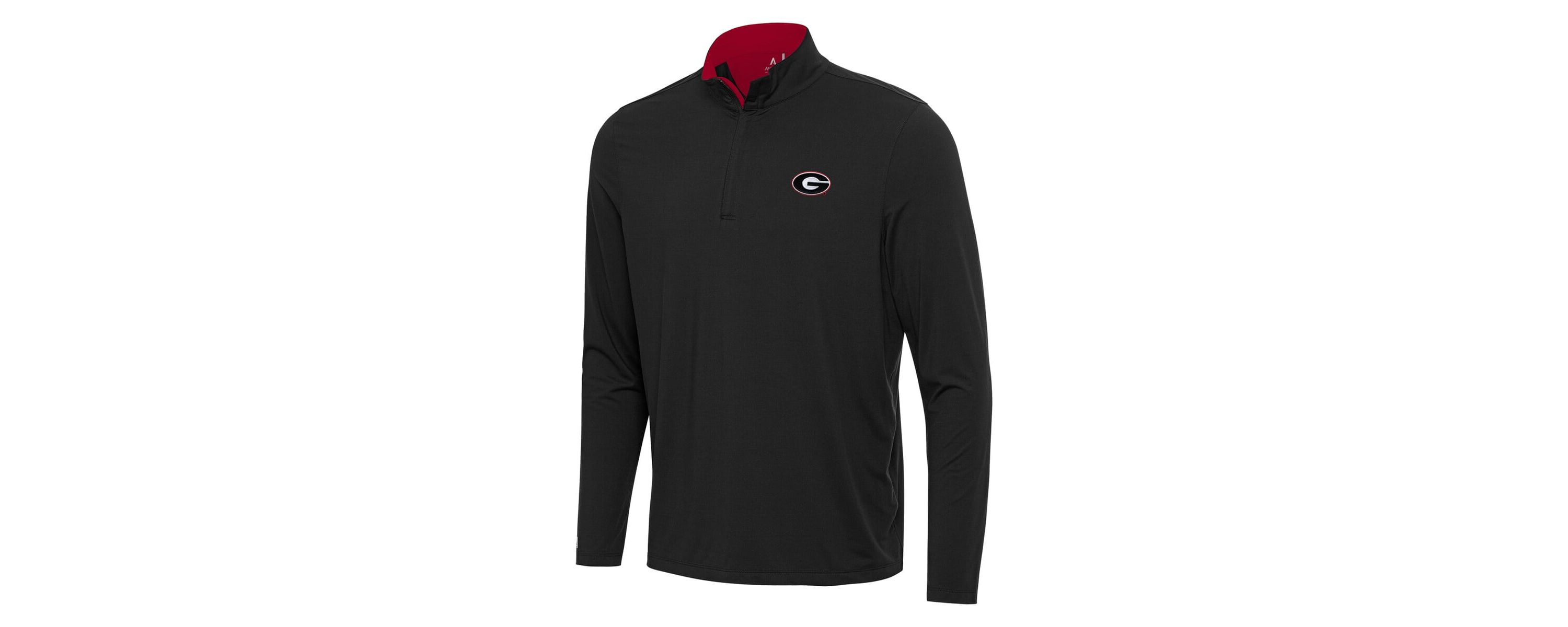 NCAA Georgia Bulldogs Content Quarter-Zip Pullover Top