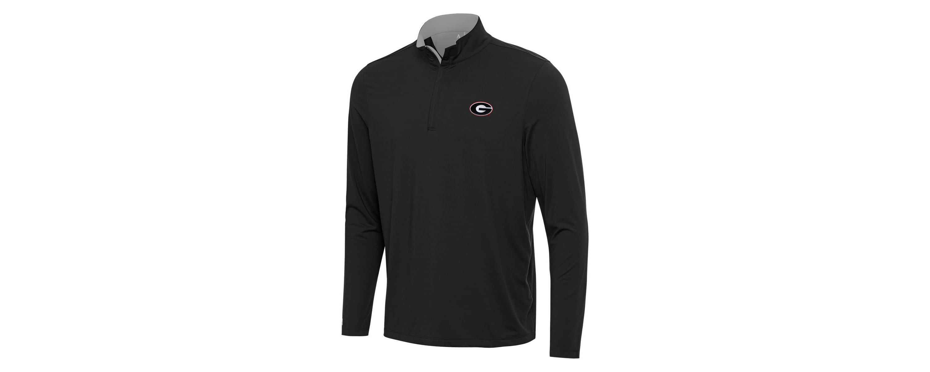 NCAA Georgia Bulldogs Content Quarter-Zip Pullover Top