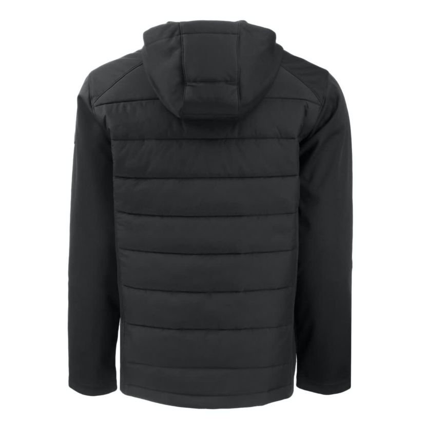 Duke Blue Devils NCAA Duke Devils Evoke Hybrid Eco Softshell Recycled Full-Zip Hoodie Jacket