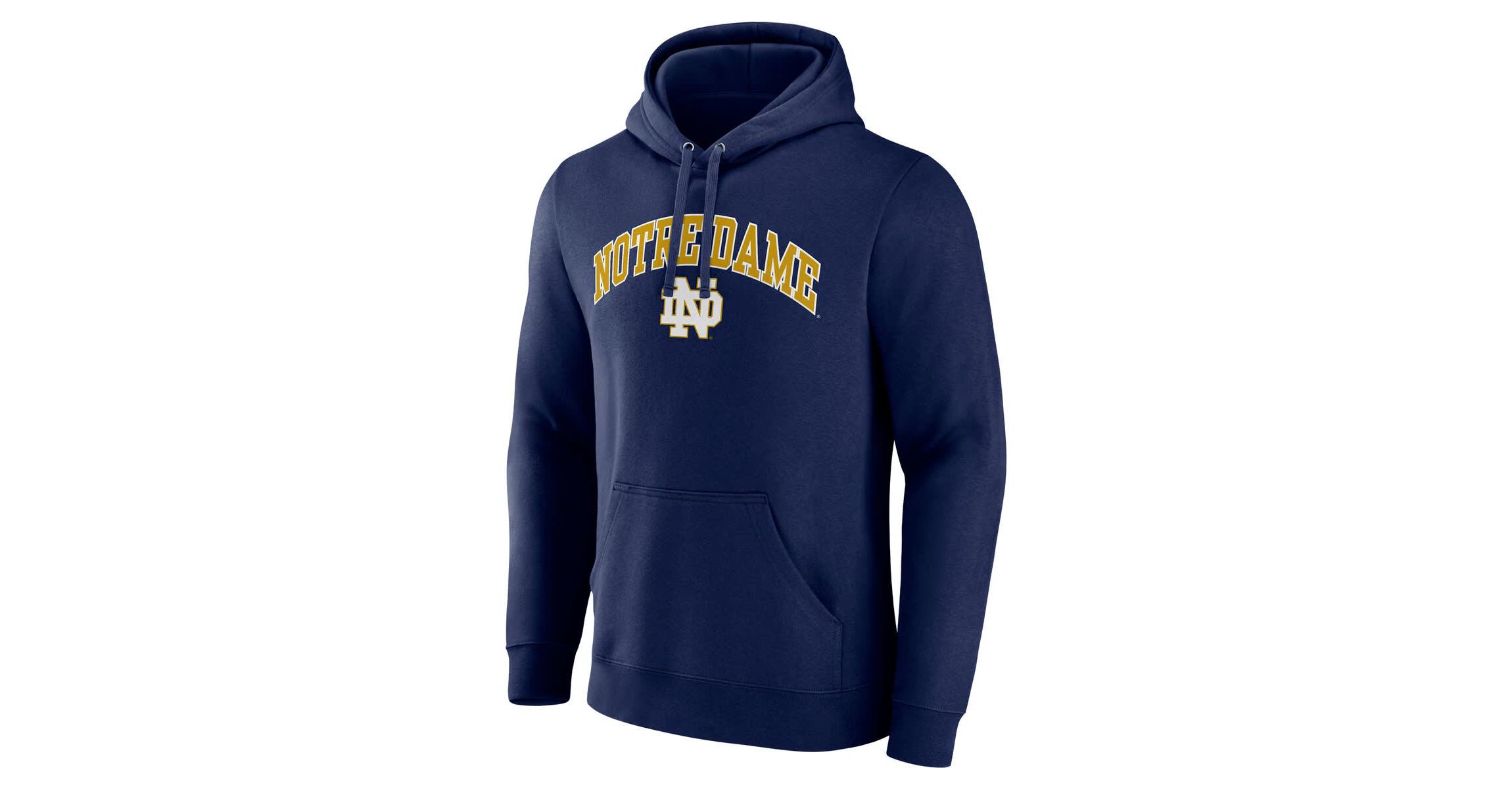 NCAA Fanatics Notre Dame Fighting Irish Classic Arched Applique Fleece Pullover Hoodie