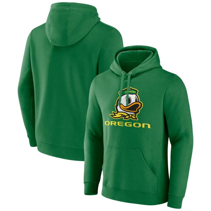 NCAA Fanatics Oregon Ducks Team Lockup Pullover Hoodie