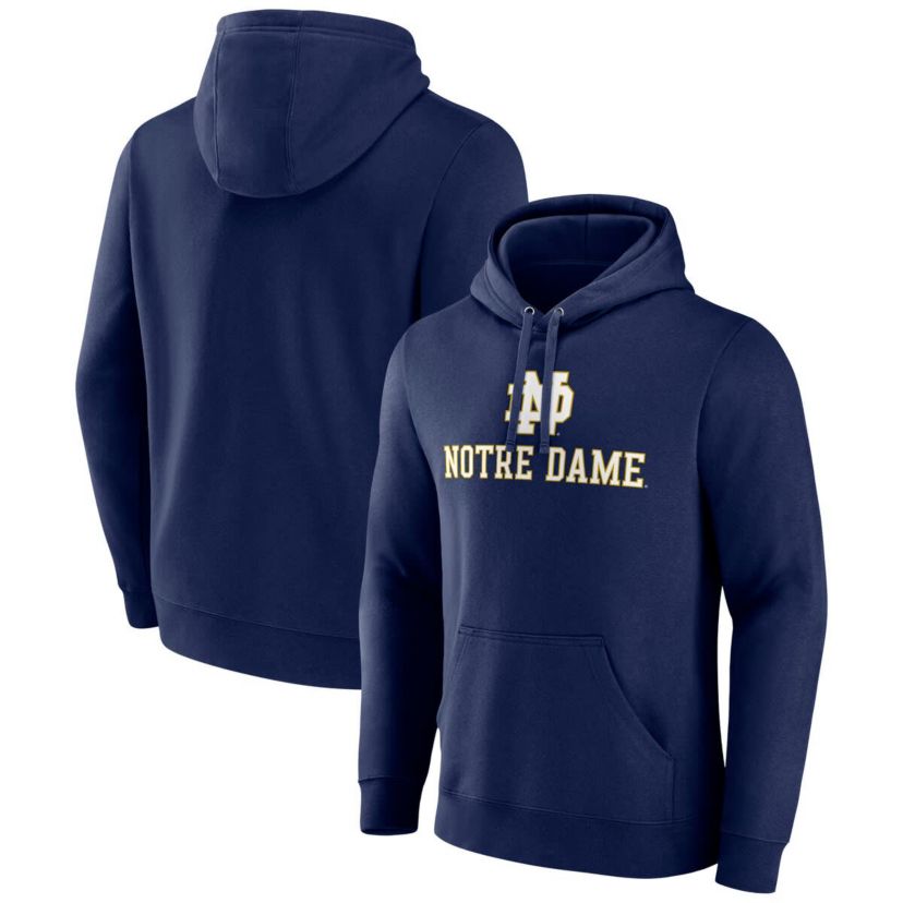 NCAA Fanatics Notre Dame Fighting Irish Team Lockup Pullover Hoodie