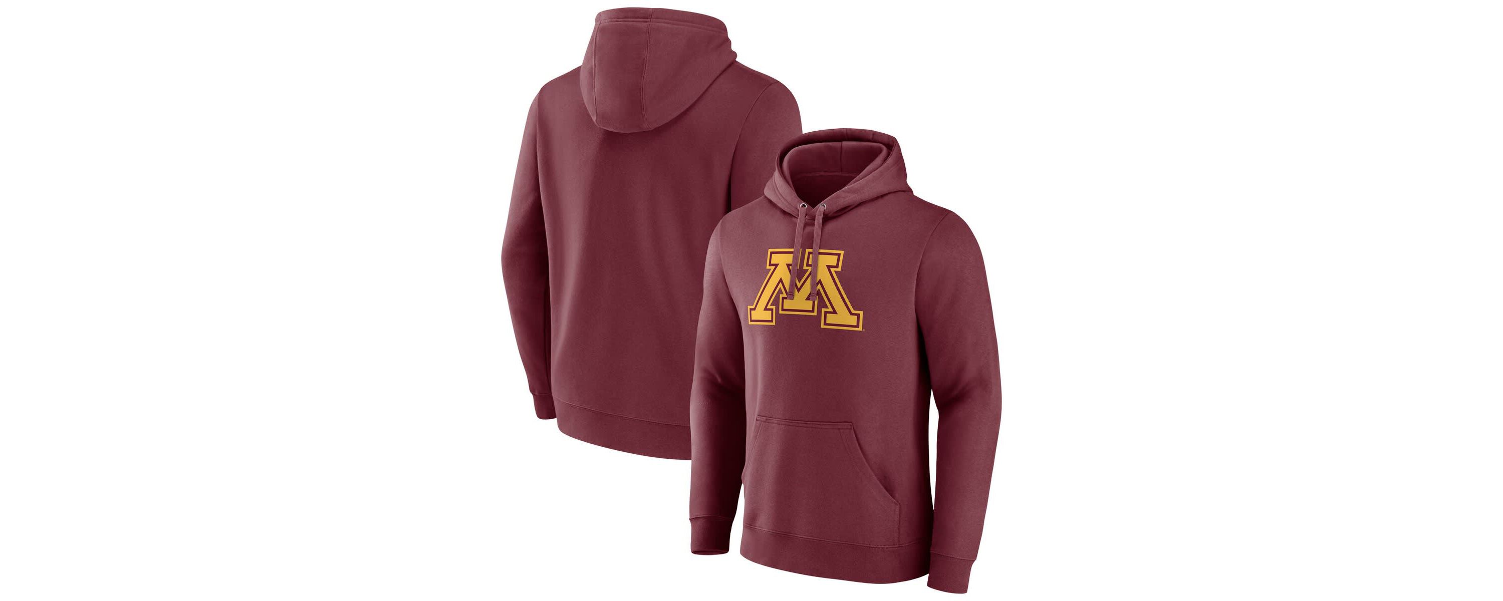 NCAA Fanatics Minnesota Golden Gophers Applique Fleece Pullover Hoodie