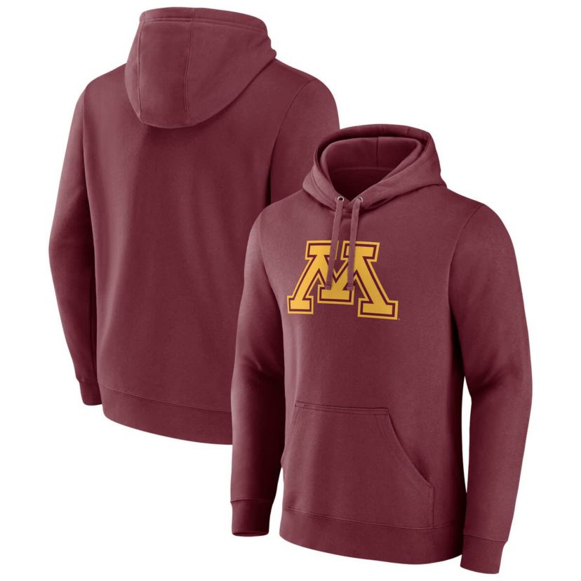 NCAA Fanatics Minnesota Golden Gophers Applique Fleece Pullover Hoodie