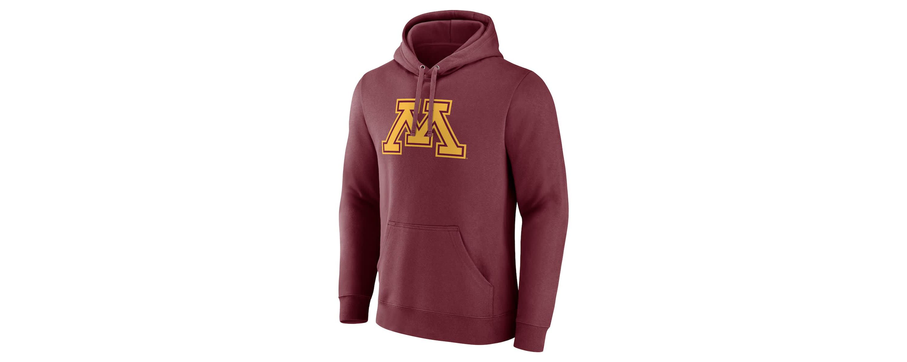 NCAA Fanatics Minnesota Golden Gophers Applique Fleece Pullover Hoodie