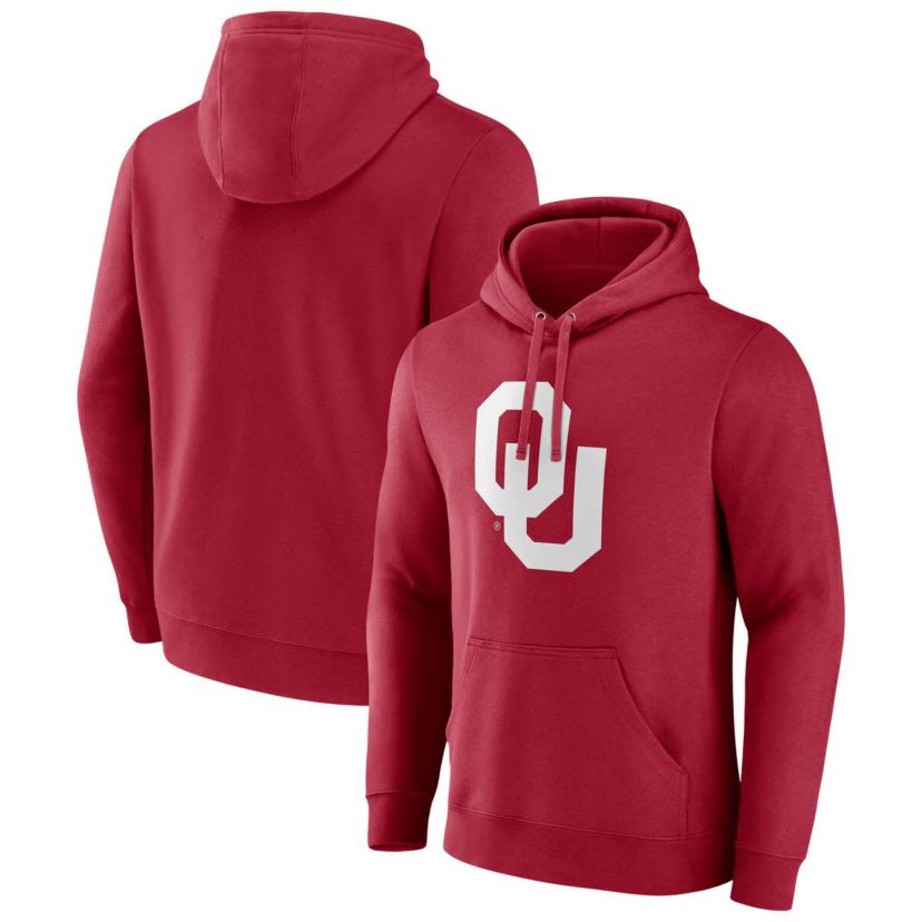 NCAA Fanatics Oklahoma Sooners Applique Fleece Pullover Hoodie