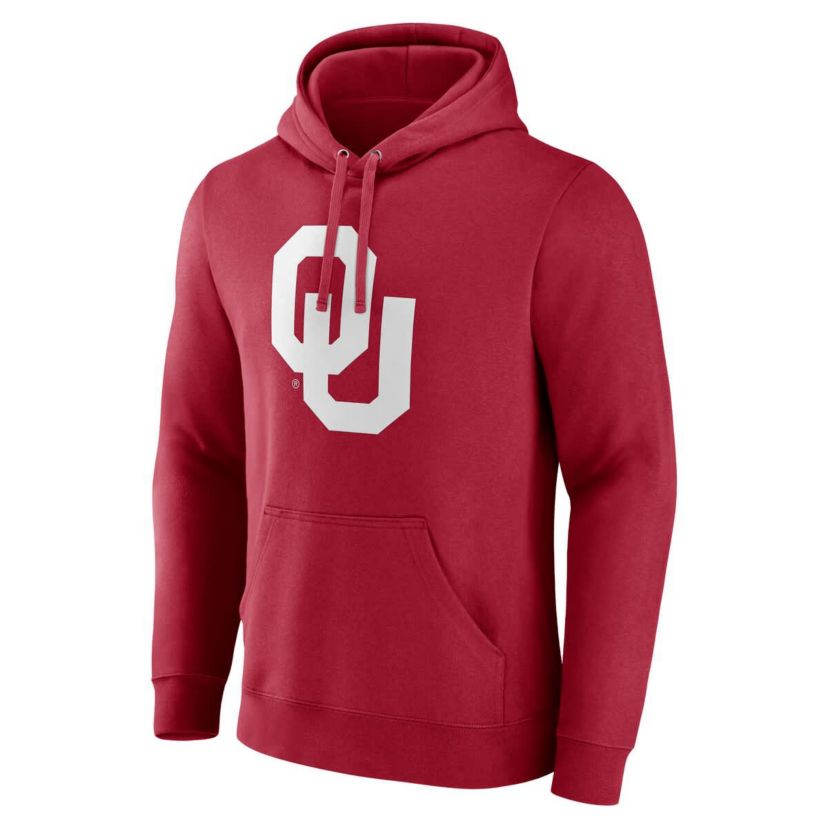 NCAA Fanatics Oklahoma Sooners Applique Fleece Pullover Hoodie