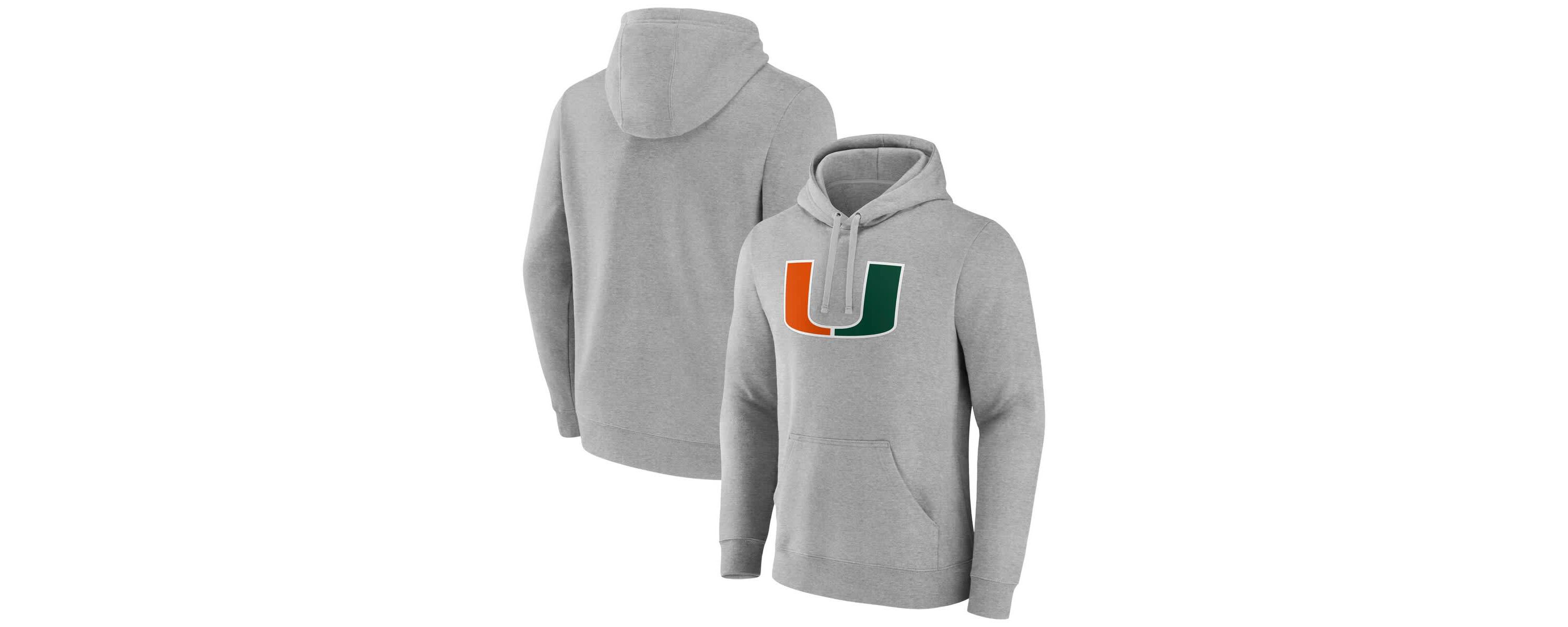 Miami (FL) Hurricanes NCAA Fanatics Miami Hurricanes Applique Fleece Pullover Hoodie