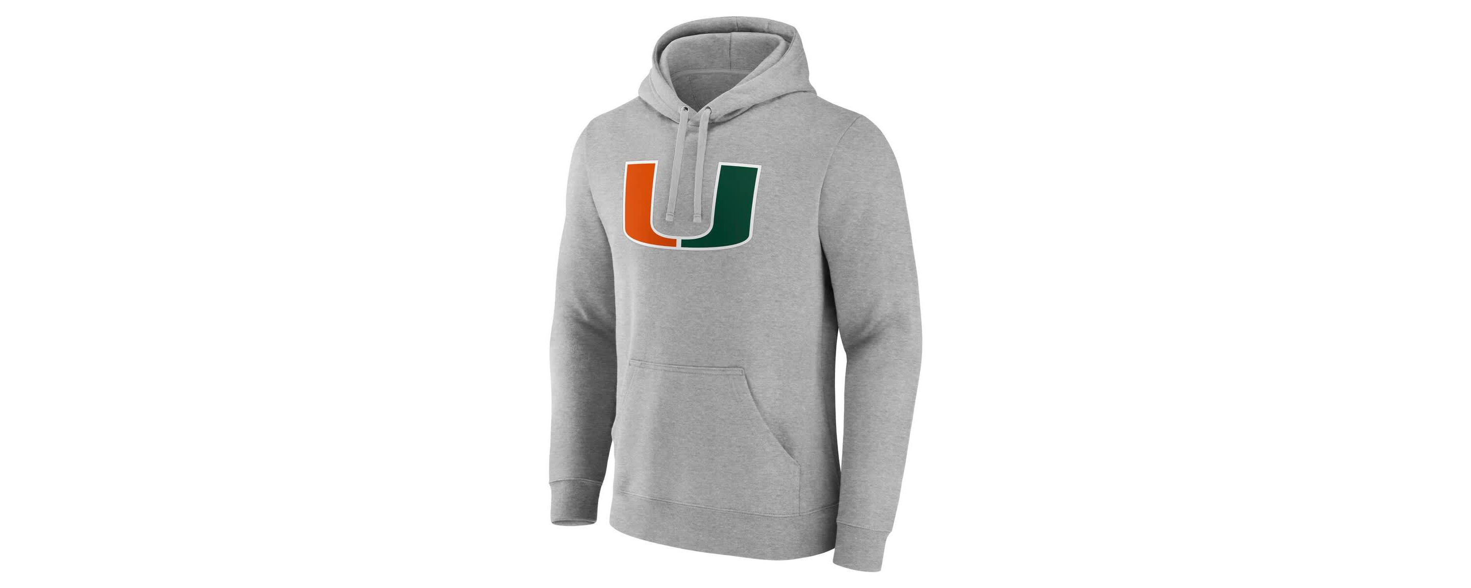 Miami (FL) Hurricanes NCAA Fanatics Miami Hurricanes Applique Fleece Pullover Hoodie