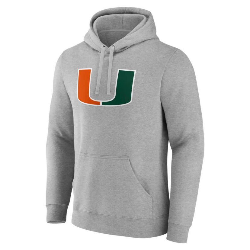 Miami (FL) Hurricanes NCAA Fanatics Miami Hurricanes Applique Fleece Pullover Hoodie