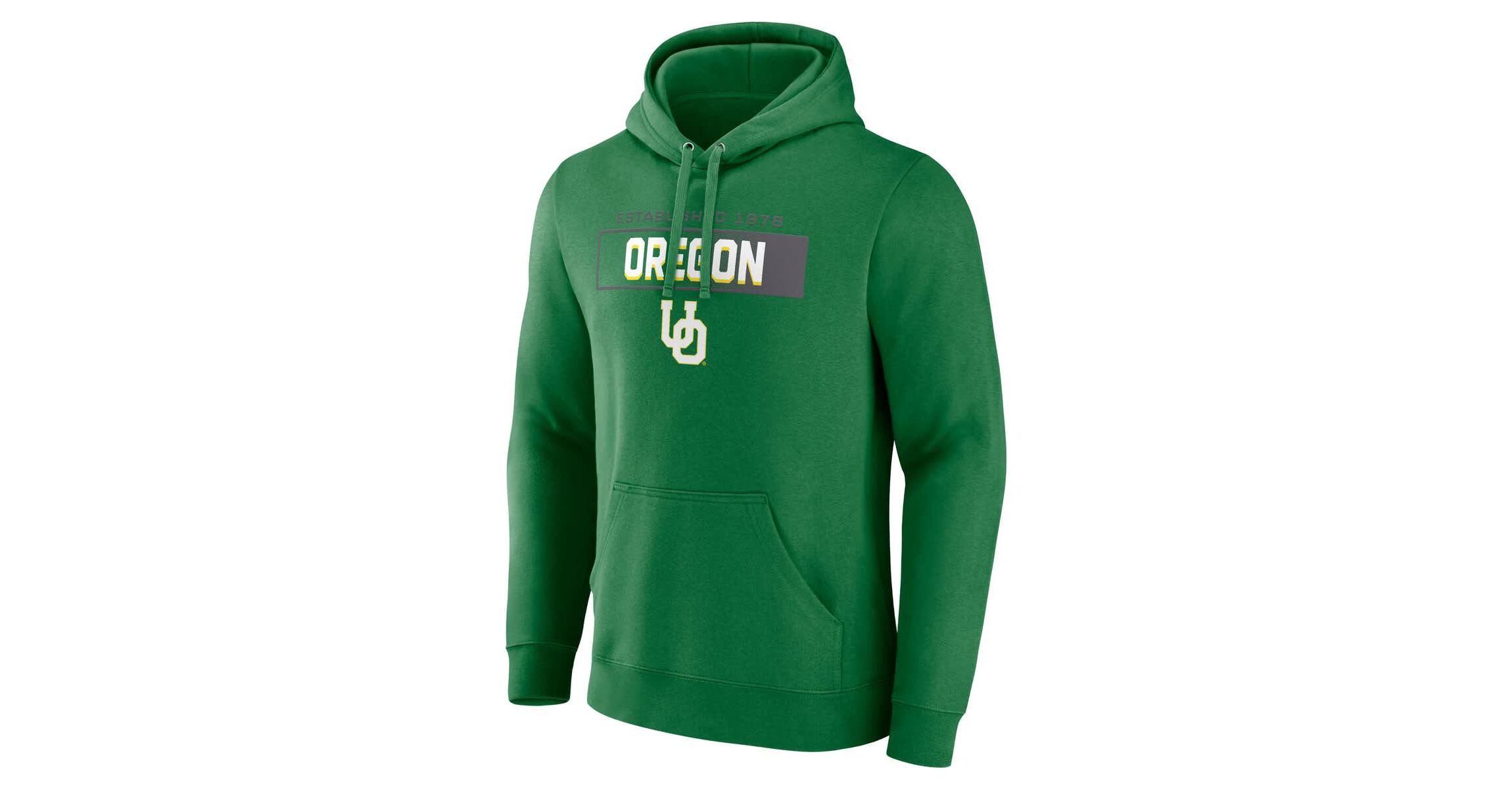 NCAA Fanatics Oregon Ducks Iconic Fleece Down The Field Pullover Hoodie