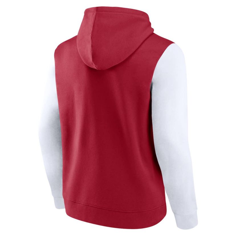 NCAA Fanatics Oklahoma Sooners Extra Point Color-Block Pullover Hoodie