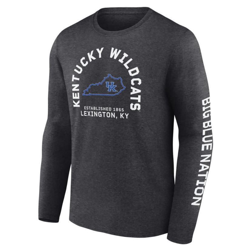 NCAA Fanatics Kentucky Wildcats Fundamentals Cotton Winning Team Long Sleeve T-Shirt