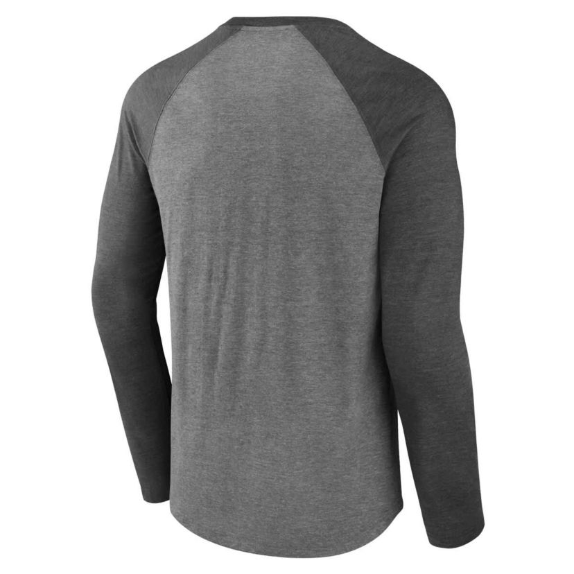 NCAA Fanatics Oklahoma Sooners Ball Drop Tri-Blend Raglan Long Sleeve T-Shirt