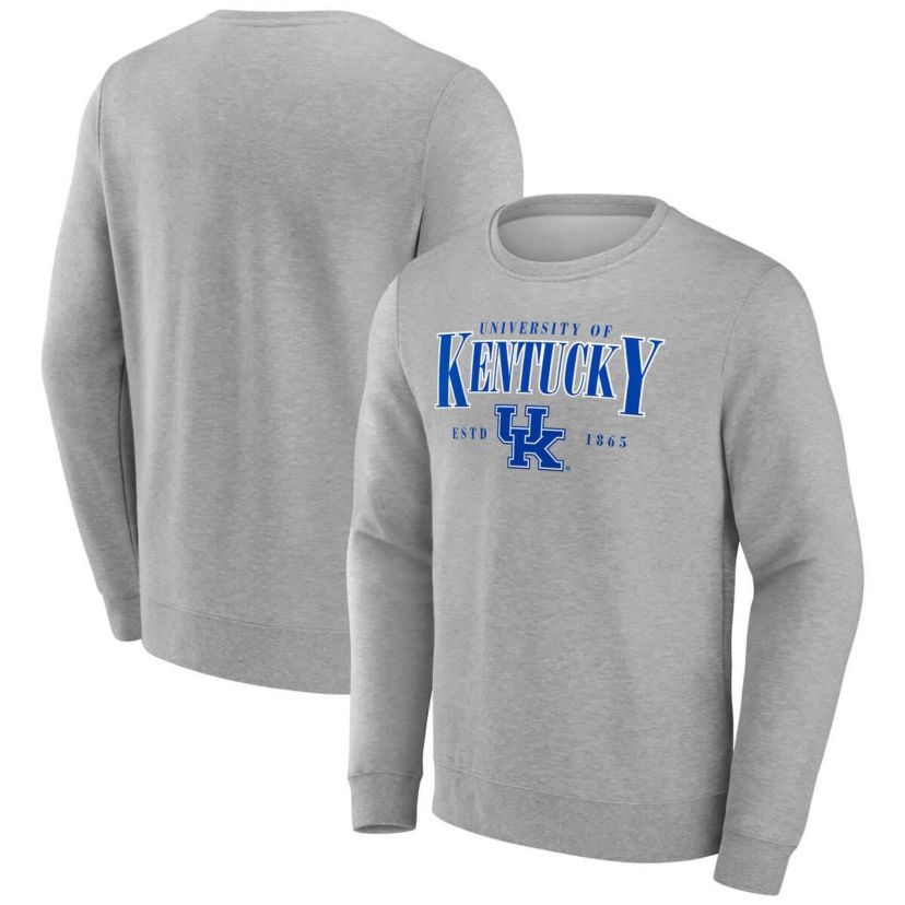 NCAA Fanatics Kentucky Wildcats True Classics Act Fast Fleece Pullover Sweatshirt