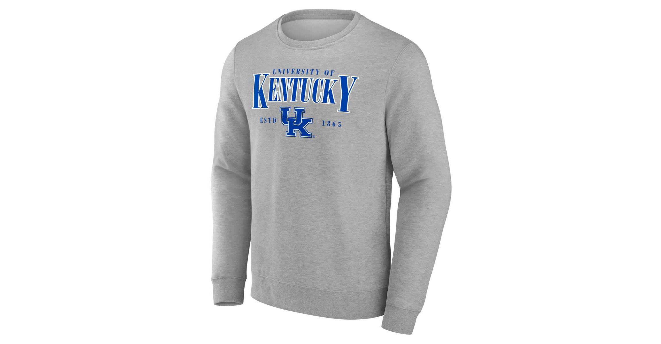 NCAA Fanatics Kentucky Wildcats True Classics Act Fast Fleece Pullover Sweatshirt