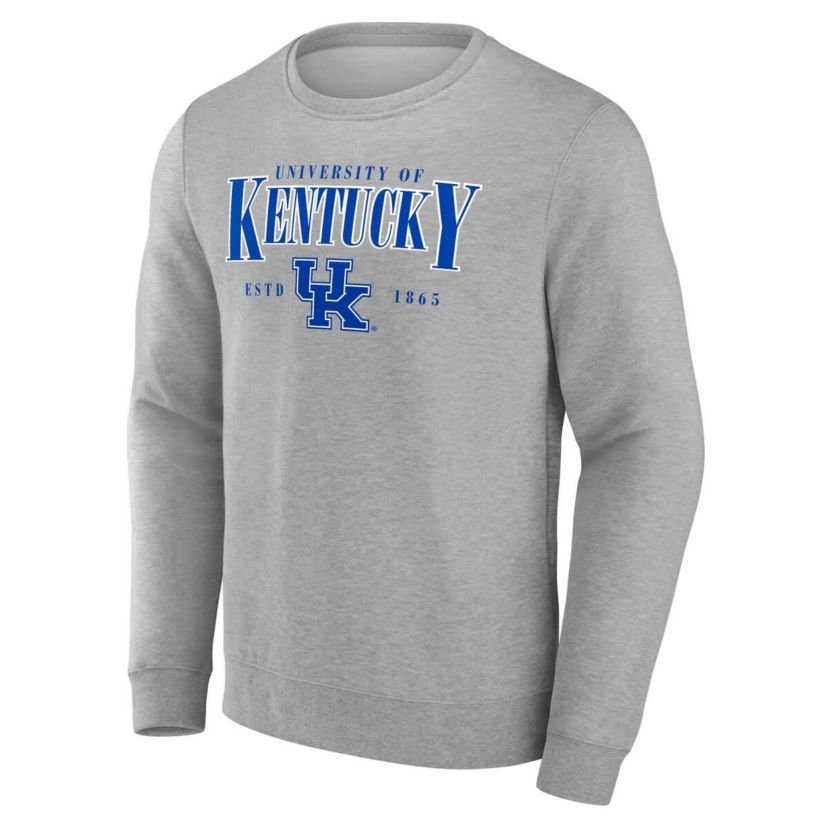 NCAA Fanatics Kentucky Wildcats True Classics Act Fast Fleece Pullover Sweatshirt